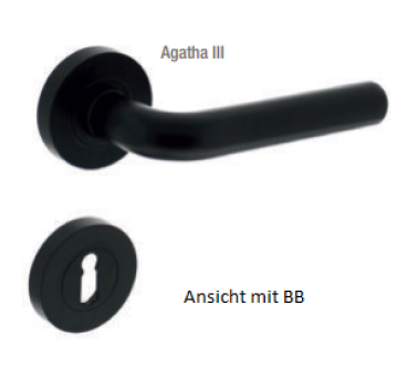 ProGriff-Türdrückergarnitur Agatha Anthrazit